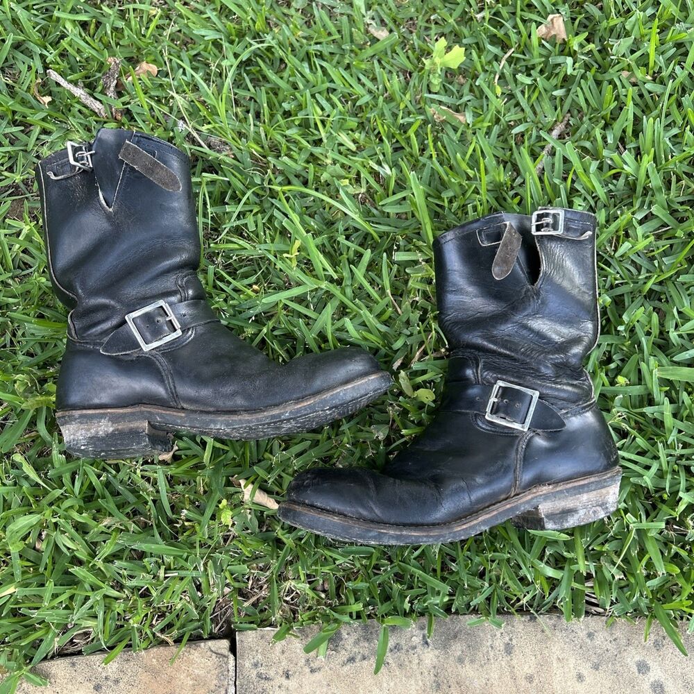 Vtg 1990 80s Red Wing PT83 2268 Engineer Boots Size 10.5 D Motorcycle